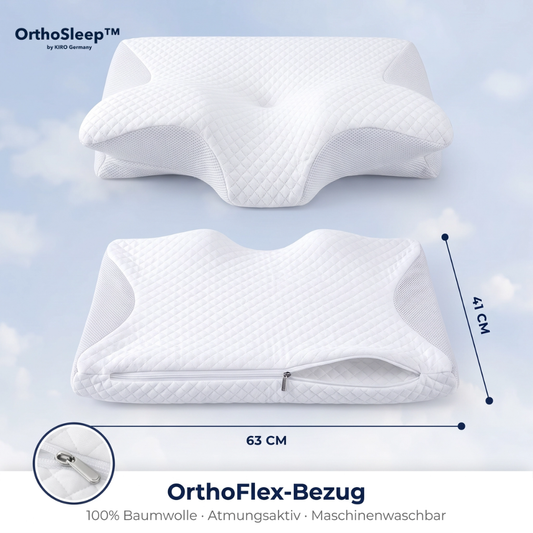 OrthoFlex-Bezug — 100% Baumwolle, atmungsaktiv