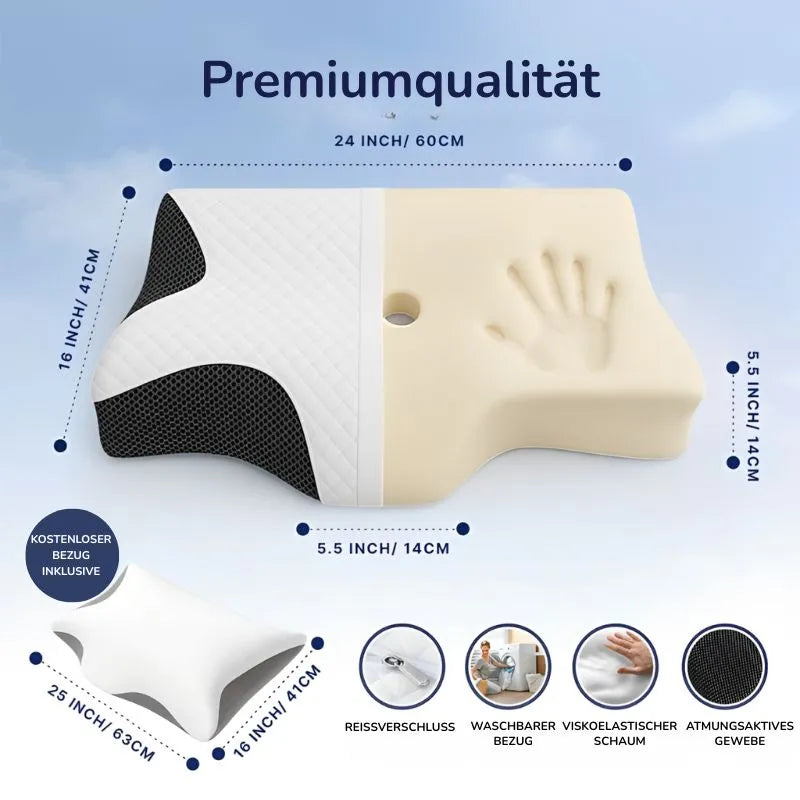 OrthoSleep™ – Ergonomisches Nackenkissen